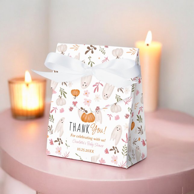 Caja Para Regalos Halloween Ghosts Cute baby ducha gracias (Halloween Ghosts Cute baby shower thank you Favor Boxes)