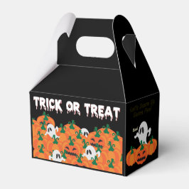 Caja Para Regalos Halloween Ghosts Haunted Pumpkin Parche Favorito B