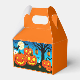 Caja Para Regalos Halloween Ghosts, Pumpkins, Bats