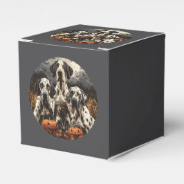 Caja Para Regalos Halloween Great Dane Dogs Jack O Lantern