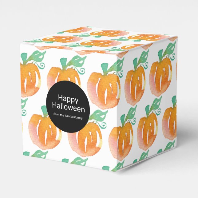 Caja Para Regalos Halloween Halloween Calabaza Trick o Trate Candy (Costado Anverso)
