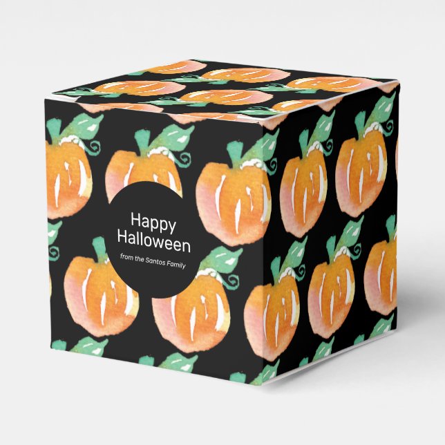 Caja Para Regalos Halloween Halloween Calabaza Trick o Trate Candy (Costado Anverso)