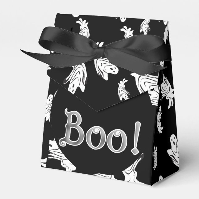 Caja Para Regalos Halloween - Just Ghostly - Personalizar (Front Side)