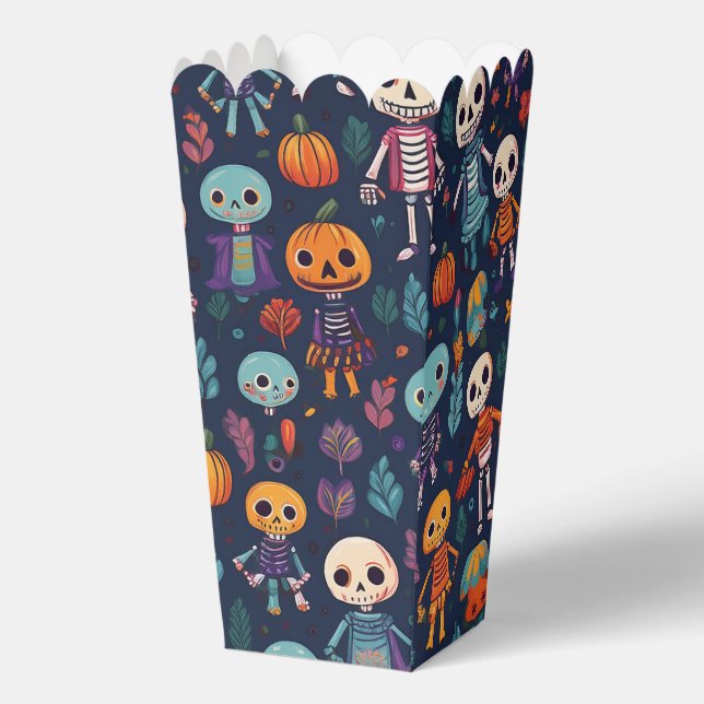 Caja Para Regalos Halloween lindos cabezas de calabaza (Anverso)