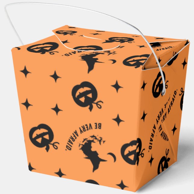 Caja Para Regalos Halloween Naranja Spookan Bitch Pumpkin Witch (Reverso)