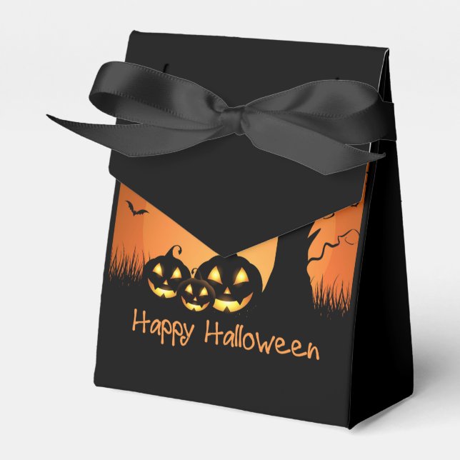 Caja Para Regalos Halloween Party Favor Box (Front Side)