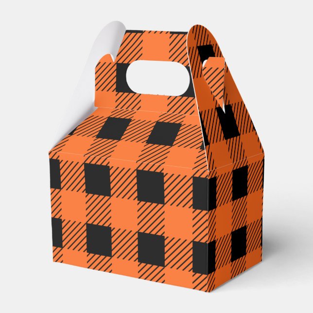 Caja Para Regalos Halloween Plaid Favor Box (Front Side)