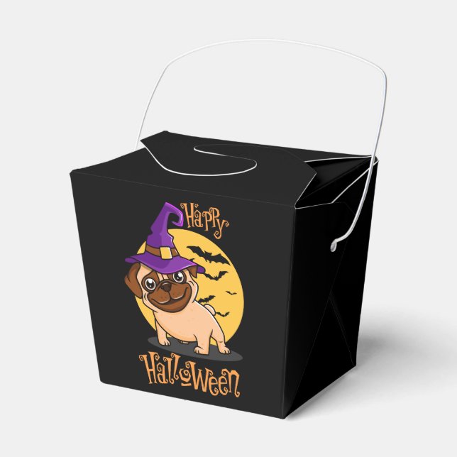 Caja Para Regalos Halloween Puggy Favor Box (Front Side)