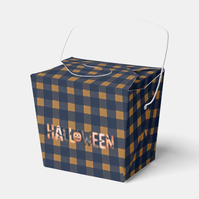 Caja Para Regalos Halloween Pumpkin Lettering (Front Side)
