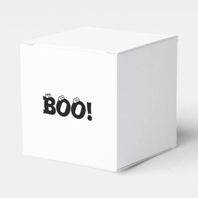 Caja Para Regalos ¡Halloween Scary Boo! globos oculares dulces blanc (Costado Anverso)