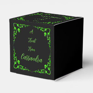 Caja Para Regalos Halloween Slime Green