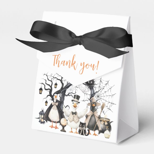 Caja Para Regalos Halloween Spooky Goose Primer Fiesta de cumpleaños (Front Side)