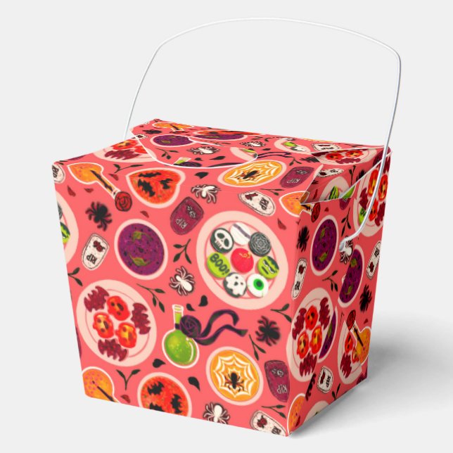 Caja Para Regalos Halloween tea party Favor Box (Anverso)