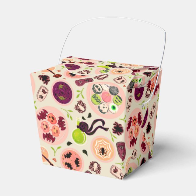 Caja Para Regalos Halloween tea party Favor Box (Front Side)