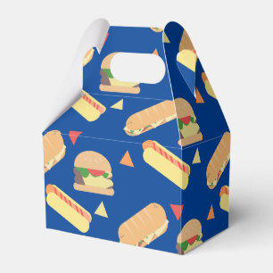 Caja Para Regalos Hamburguesa de perro caliente BBQ Comida Sandwich