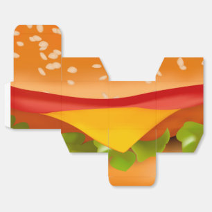 Caja Para Regalos Hamburguesa para llevar