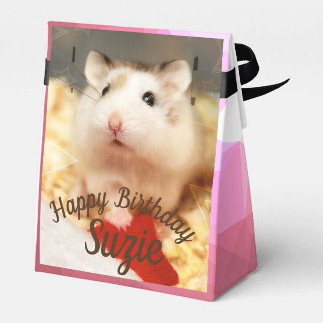 Caja Para Regalos Hammyville - Cute Hamster (Reverso)
