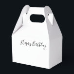 Caja Para Regalos Happy Birthday Gable Favor Box<br><div class="desc">Feliz Cumpleaños Caja de Favor Gable Cajeros y Suministros Fiestas > Suministros Fiestas > Favores y Empaquetado > Cajas Favores Bodas > Favores y Regalos > Favores y Embalaje > Cajas Favorables</div>