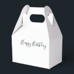 Caja Para Regalos Happy Birthday Gable Favor Box<br><div class="desc">Feliz Cumpleaños Caja de Favor Gable Cajeros y Suministros Fiestas > Suministros Fiestas > Favores y Empaquetado > Cajas Favores Bodas > Favores y Regalos > Favores y Embalaje > Cajas Favorables</div>