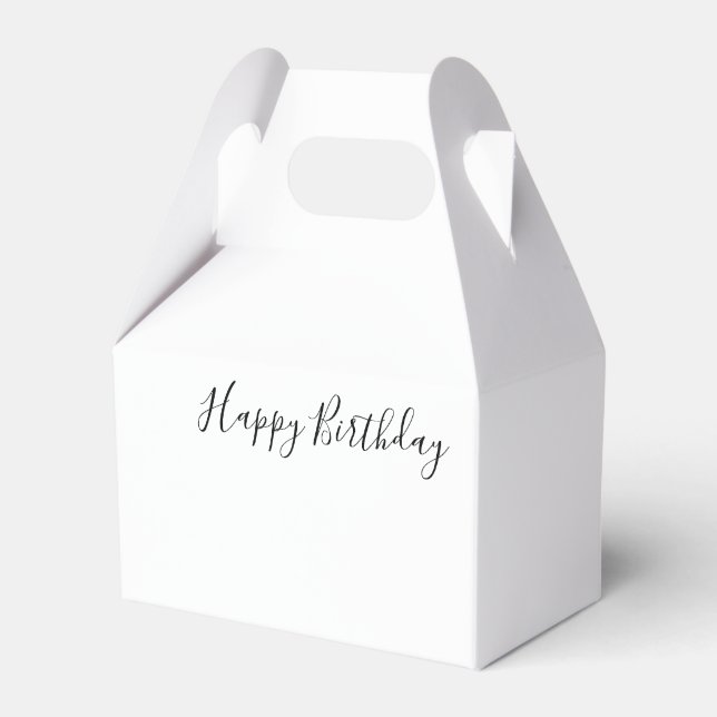 Caja Para Regalos Happy Birthday Gable Favor Box (Reverso)
