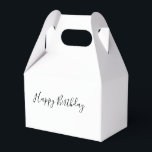 Caja Para Regalos Happy Birthday Gable Favor Box<br><div class="desc">Feliz Cumpleaños Caja de Favor Gable Cajeros y Suministros Fiestas > Suministros Fiestas > Favores y Empaquetado > Cajas Favores Bodas > Favores y Regalos > Favores y Embalaje > Cajas Favorables</div>