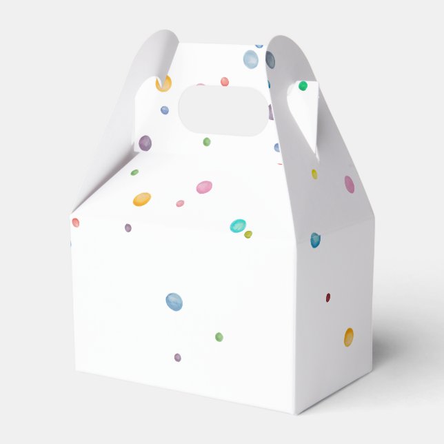 Caja Para Regalos Happy Confetti Dots (Front Side)