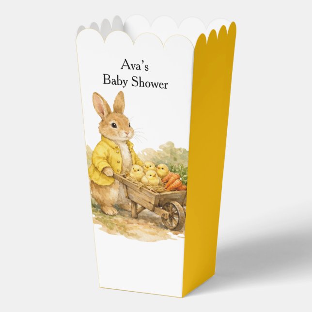 Caja Para Regalos Happy Easter Bunny Rabbit Baby Shower (Reverso )