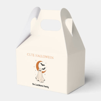 Caja Para Regalos Happy Halloween / Noche de Brujas Minimalista