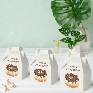 Caja Para Regalos "Happy Hanukkah" Donut – Modern Illustration Style