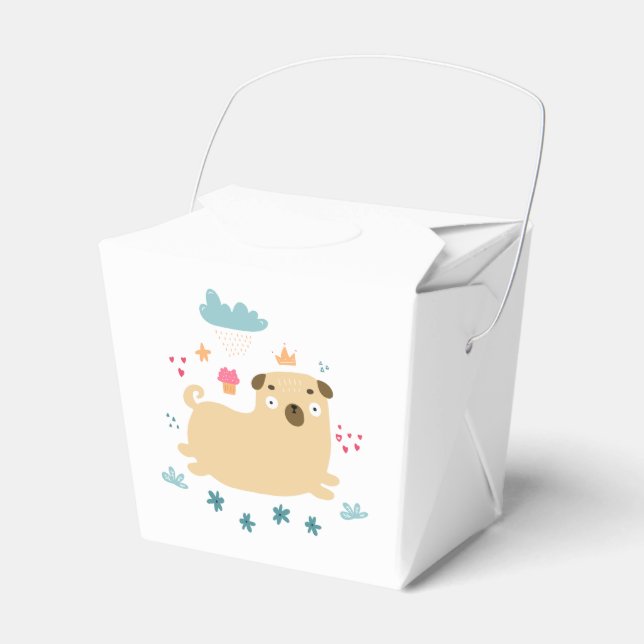 Caja Para Regalos Happy Puggy Favor Box (Front Side)
