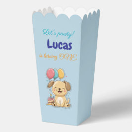 Caja Para Regalos Happy Puppy, 1st Birthday, Boy, Pawty, Favor Box