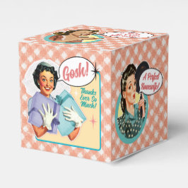 Caja Para Regalos Happy Retro Bride Bridal Shower Favor Box