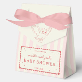 Caja Para Regalos Harry Potter Hedwig Pink Stripe Baby Shower