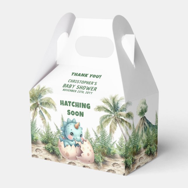 Caja Para Regalos Hatching Pronto Invitado Keepsake Baby Gracias Box (Front Side)