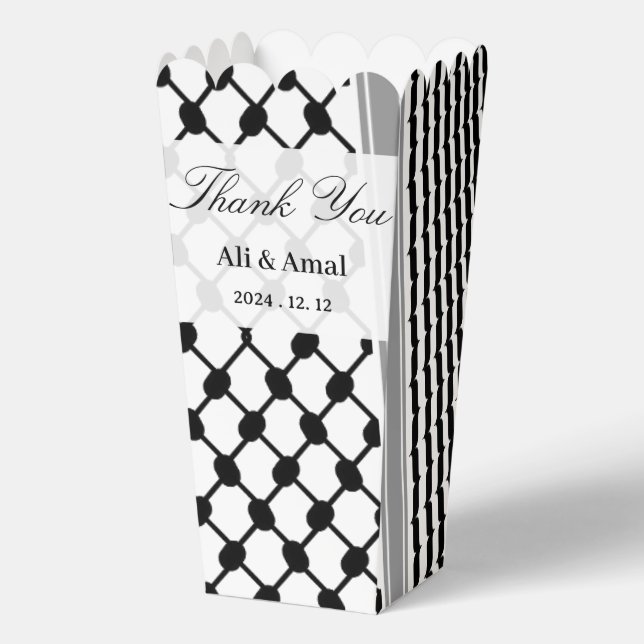 Caja Para Regalos Hatta Keffiyeh Palestina Gracias Boda (Anverso)