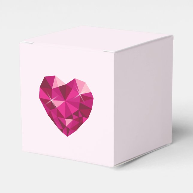 Caja Para Regalos Heart Gemstone  (Costado Anverso)