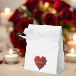 Caja Para Regalos Heart Shaped Red Roses-Wedding Thank you