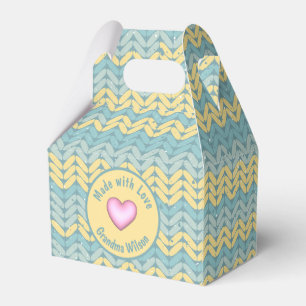 Caja Para Regalos Hecho con amor Crochet Yarn Personalizado