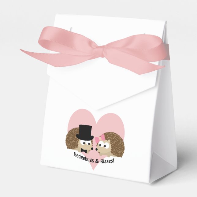 Caja Para Regalos Hedgehugs and Kisses Hedgehog Pareja (Front Side)