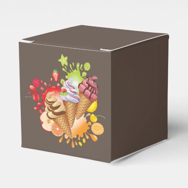 Caja Para Regalos Helado (Costado Anverso)