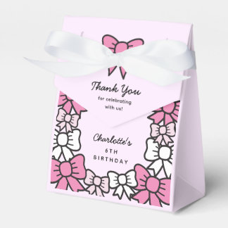 Caja Para Regalos Hello Cutie Cartoon Pink Bow Birthday Party