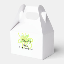 Caja Para Regalos Hello I am new here name yellow green flower kids