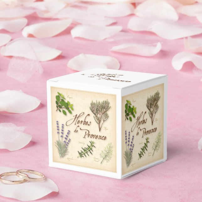 Caja Para Regalos Herbes de Provence Favor Box (Boda)