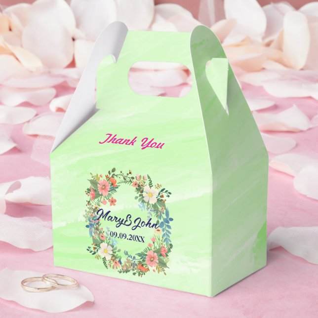 Caja Para Regalos Hermosa corona rosa boda romántico (Boda)