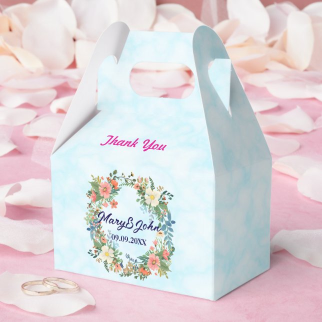Caja Para Regalos Hermosa corona rosa boda romántico (Boda)