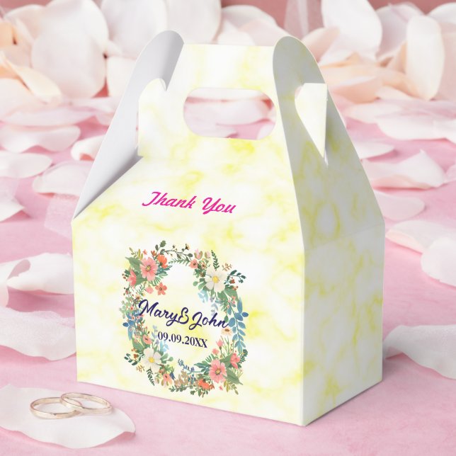Caja Para Regalos Hermosa corona rosa boda romántico (Boda)