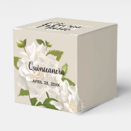 Caja Para Regalos Hermosa Gardenia Blanca Elegante