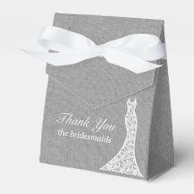 Hermosa Linen Bridal Ducha Favor Box