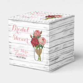 Caja Para Regalos Hermosa Rosa Mason Jar Bridal Shower