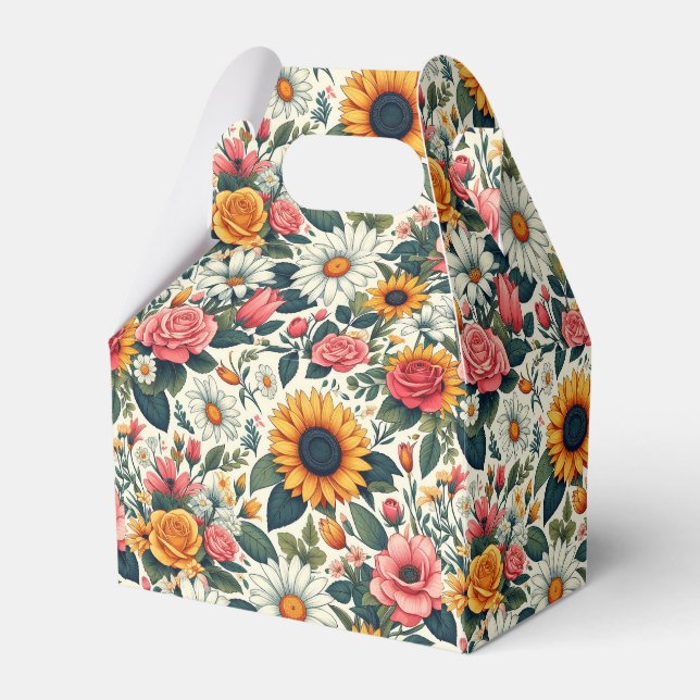 Caja Para Regalos Hermosas flores (Front Side)